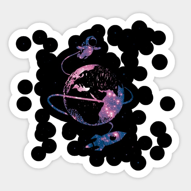 Spaceman Sticker by Amaze